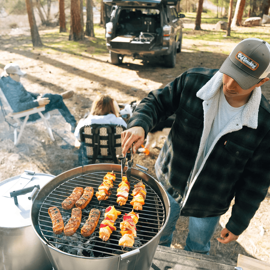 Old Smokey 18 inch Portable Charcoal Grill, Durable Steel BBQ Grill