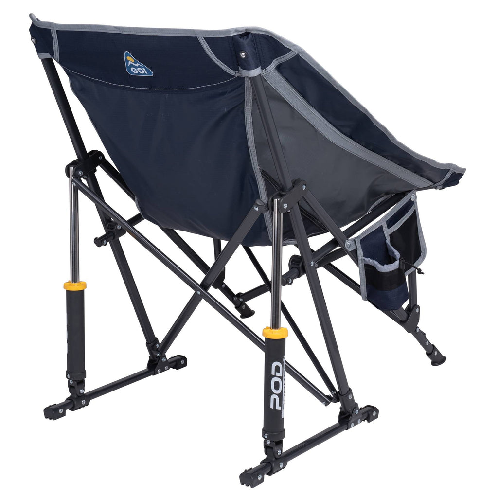 GCI Outdoor Pod Rocker Foldable Rocking Camp Chair, Black