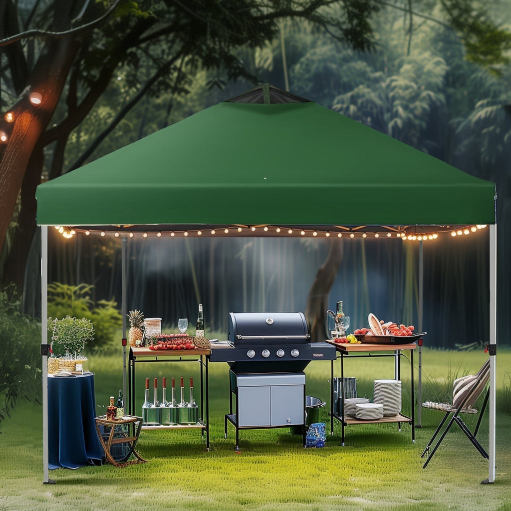 Alpha Joy 10'x 10' Pop up Canopy Outdoor Shade Canopy Event Instant Canopy Tent with Roller Bag, Blue