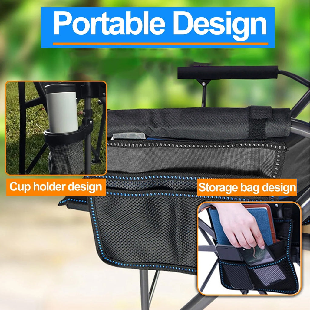 Camping Chairs Clearance for Adults, Portable Folding Lawn Chairs for Outdoor, Set of 2