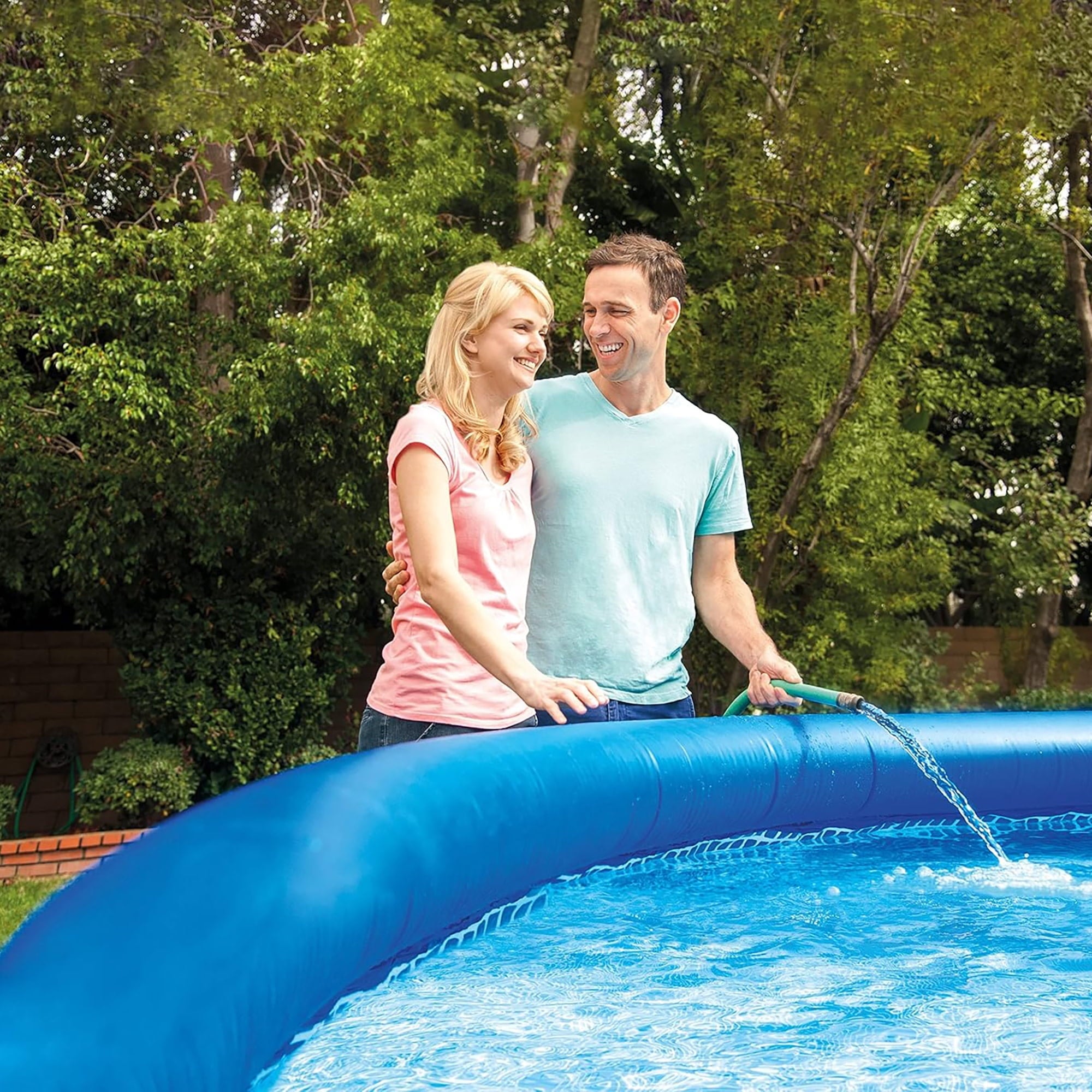Intex: : Easy Set Pool - 10' x 30 - Inflatable Above Ground Swimming Pool, Puncture-Resistant Material, 1018 Gal Cap, Kids-Family Water Play, 28120EH