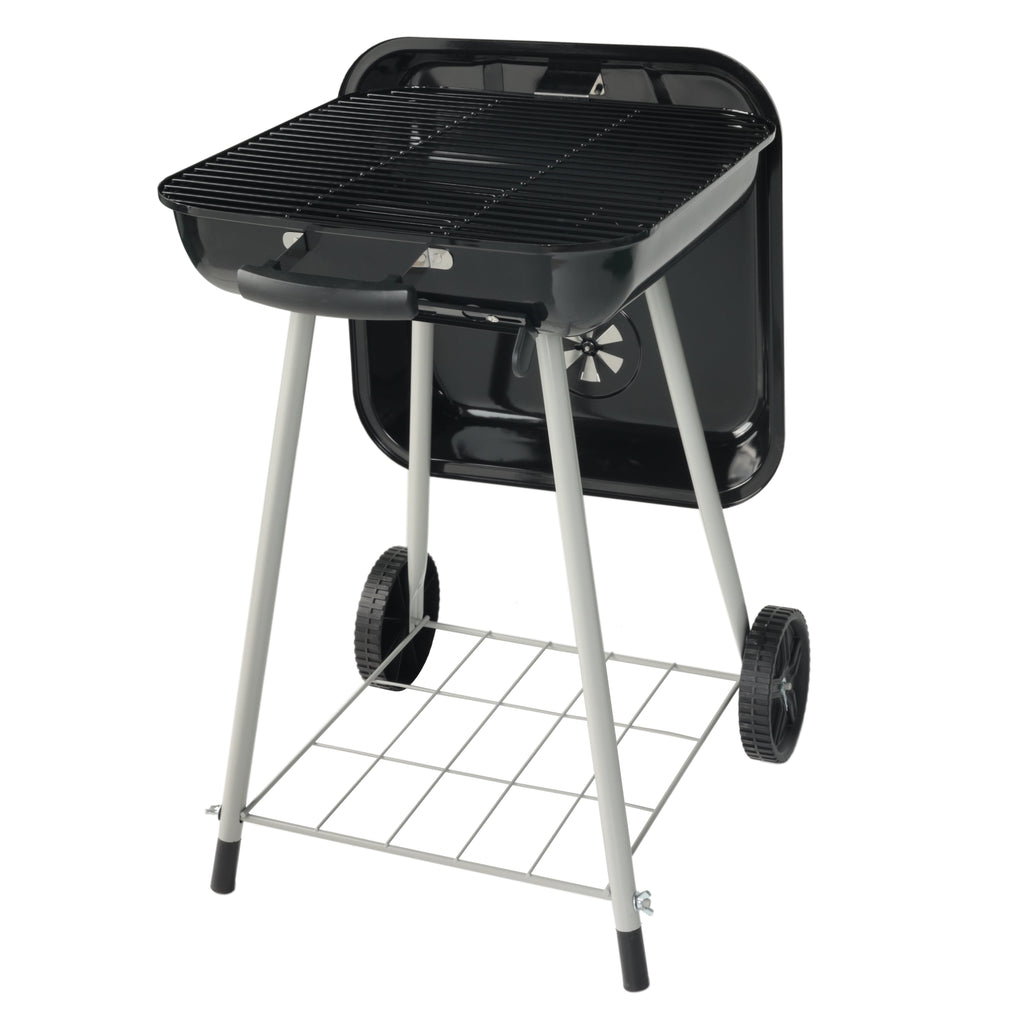 Expert Grill 17.5 Inch Charcoal Grill with Wheels and Adjustable Dampers