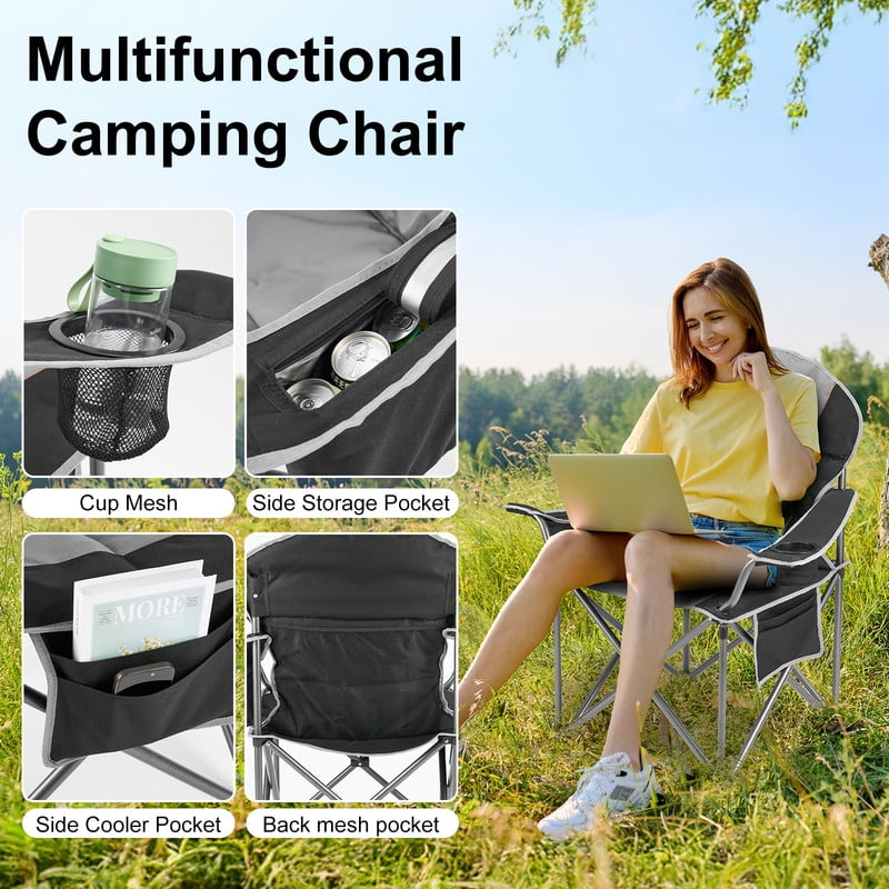 Simenmax Zero Gravity Chair Set of 2, Reclining Folding Outdoor Chairs with Adjustable Headrest & Cup Holder, Anti - Gravity Loungers for Backyard, Patio, Lawn, Poolside,Blue