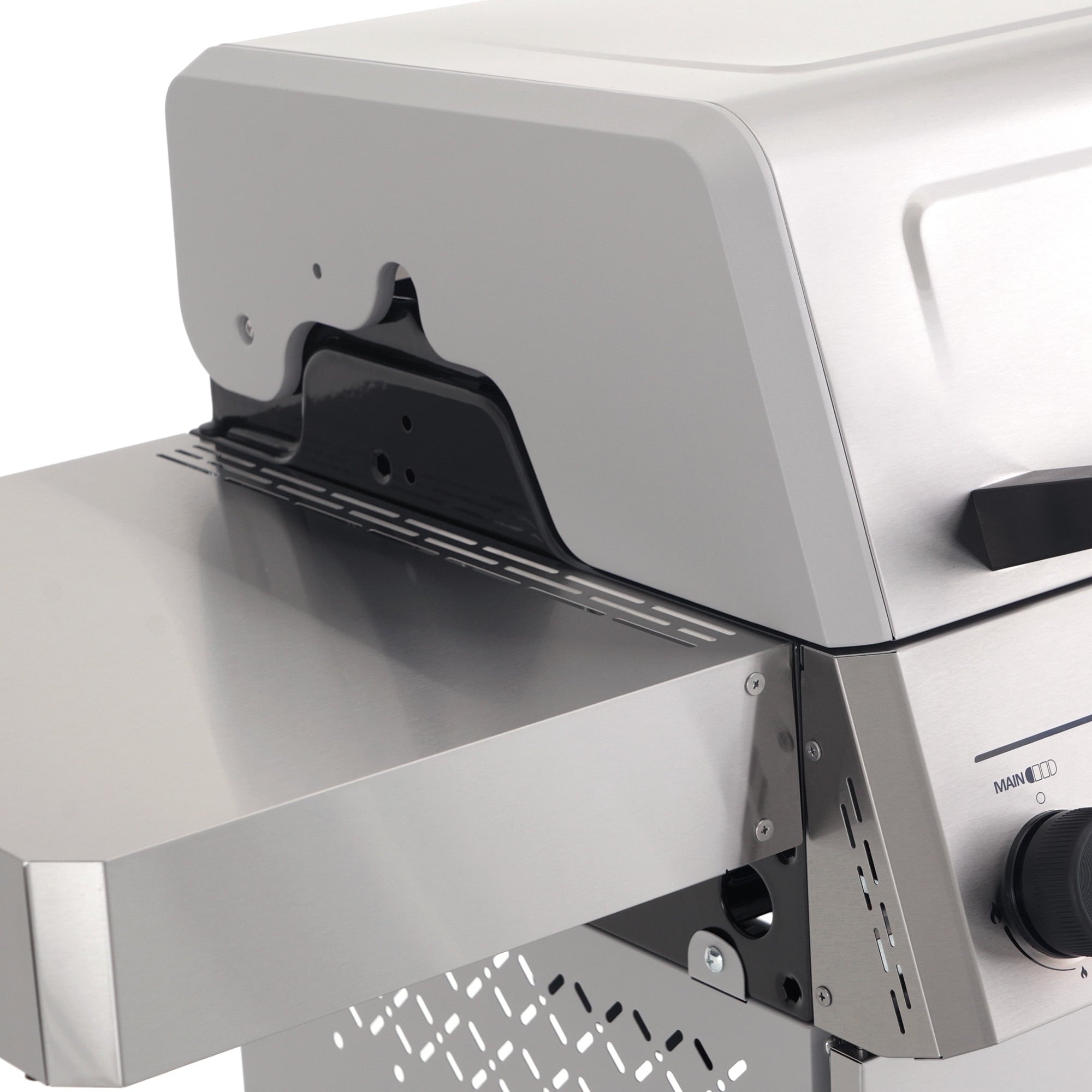 Monument Grills 4 +1 Burner Propane Gas Grill,49,000 BTU Stainless Steel Outdoor Patio Barbecue Grill with Folding Shelves and Flip Rack,Mesa II 415BZ