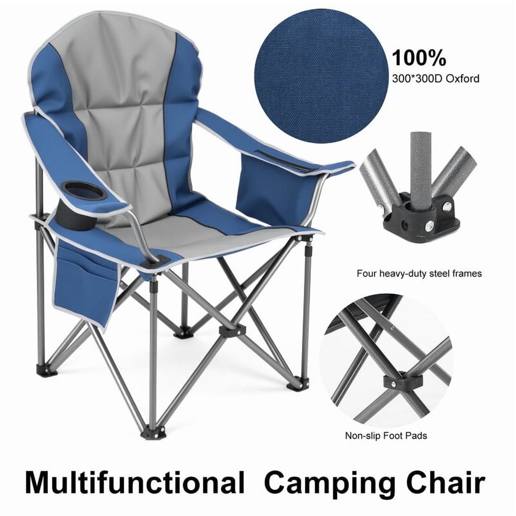 Simenmax Zero Gravity Chair Set of 2, Reclining Folding Outdoor Chairs with Adjustable Headrest & Cup Holder, Anti - Gravity Loungers for Backyard, Patio, Lawn, Poolside,Blue