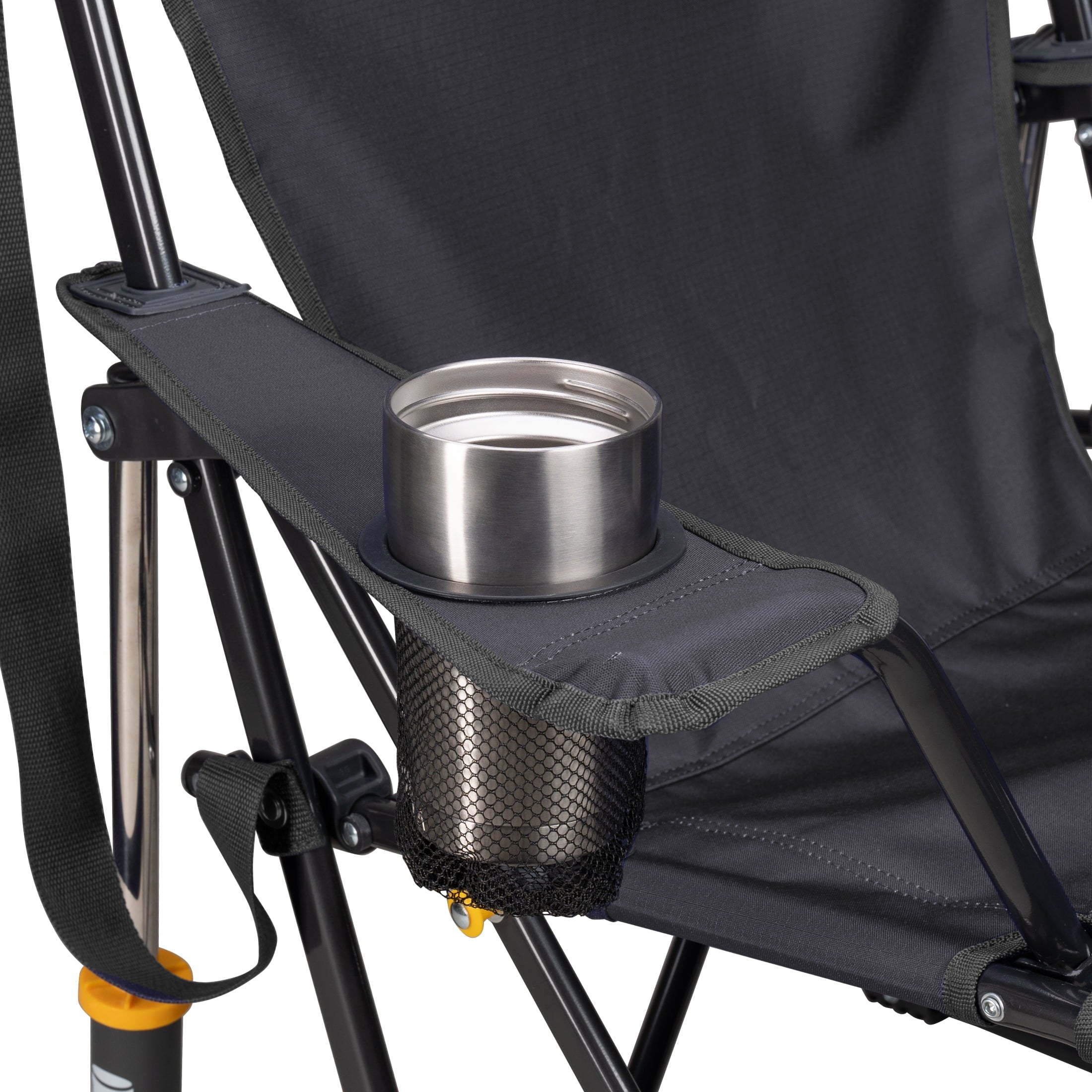 GCI Outdoor Comfort Pro Rocker Camping Chair with Mesh Backrest, Pastel Green Colorblock