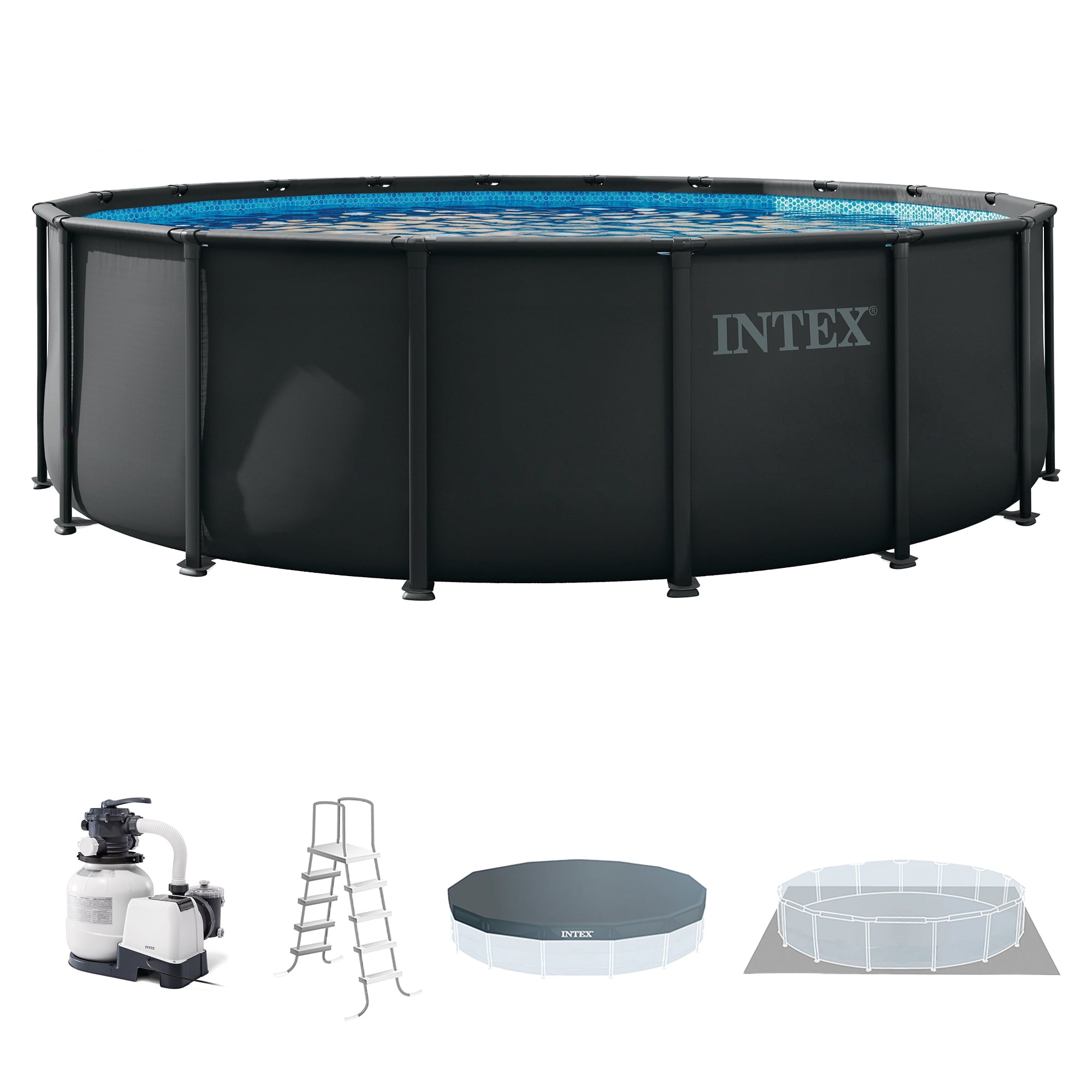 INTEX 26329EP Ultra XTR 18' x 52 Round Frame Above Ground Swimming Pool Set with Pump