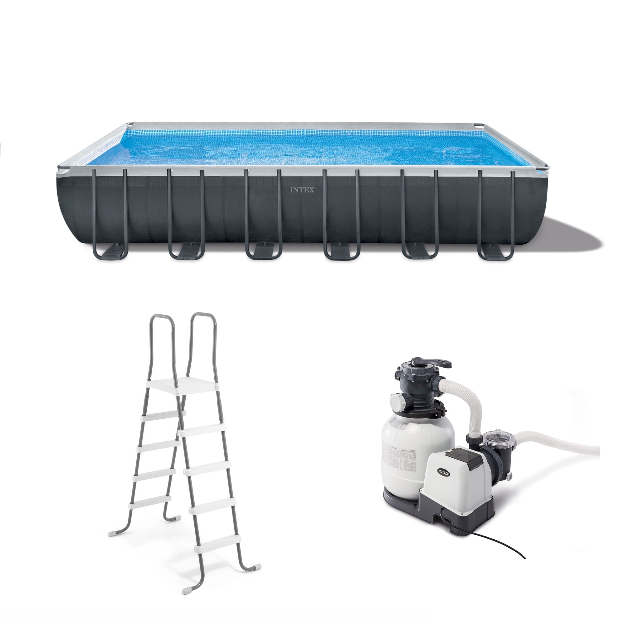 INTEX Ultra XTR 24' x 12' x 52 Above Ground Swimming Pool Set w/ Pump