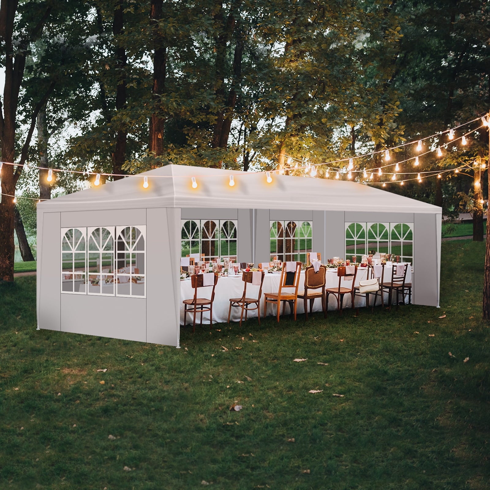 Ktaxon 10' X 30' Canopy Tent with 8 Side Walls for Party Wedding Camping and BBQ