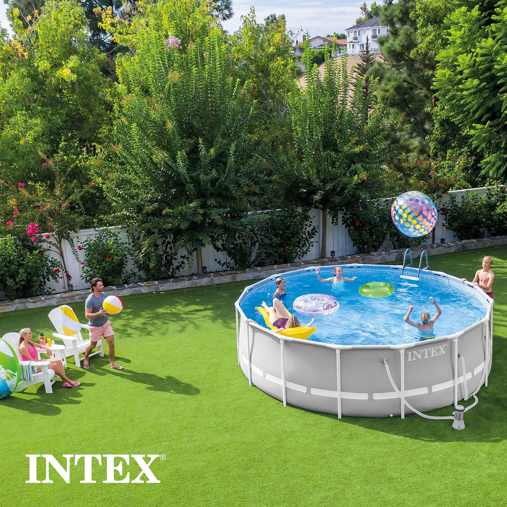 Intex 26719EH 14ft x 42in Prism Frame Above Ground Swimming Pool with Pump