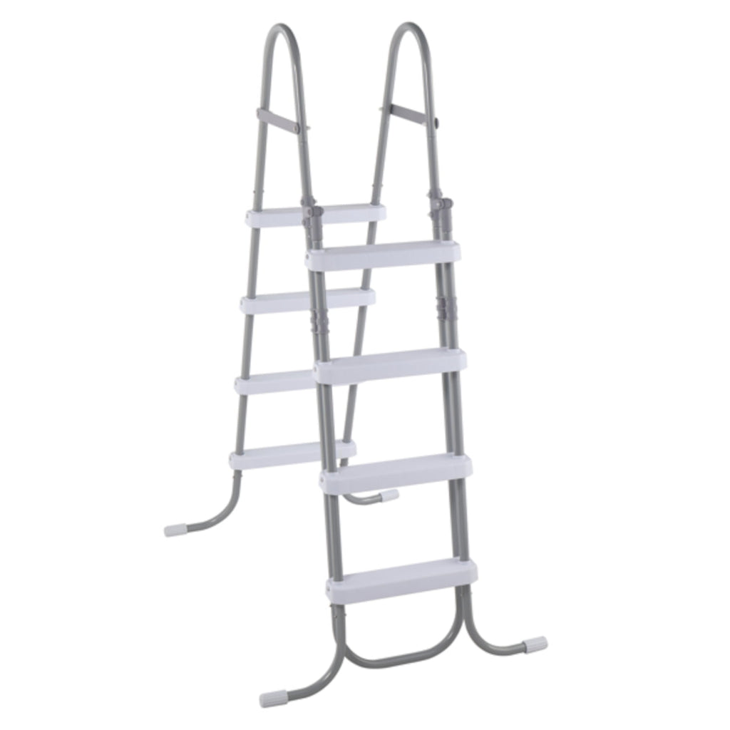 Alvantor 4-Step Above Ground Pool Ladder with Safety Buckle Foldable Entry Side 300 lb Capacity for Pools up to 52 in