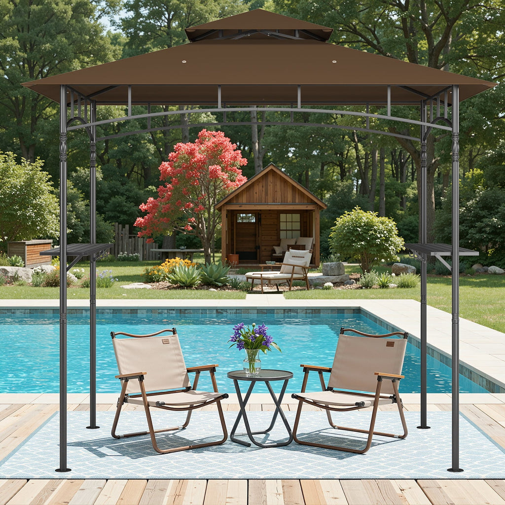 10x10 Pop-Up Canopy Tent with Removable Walls, 3 Height Adjustable Easy Set up Portable Gazebo, For Camping, White