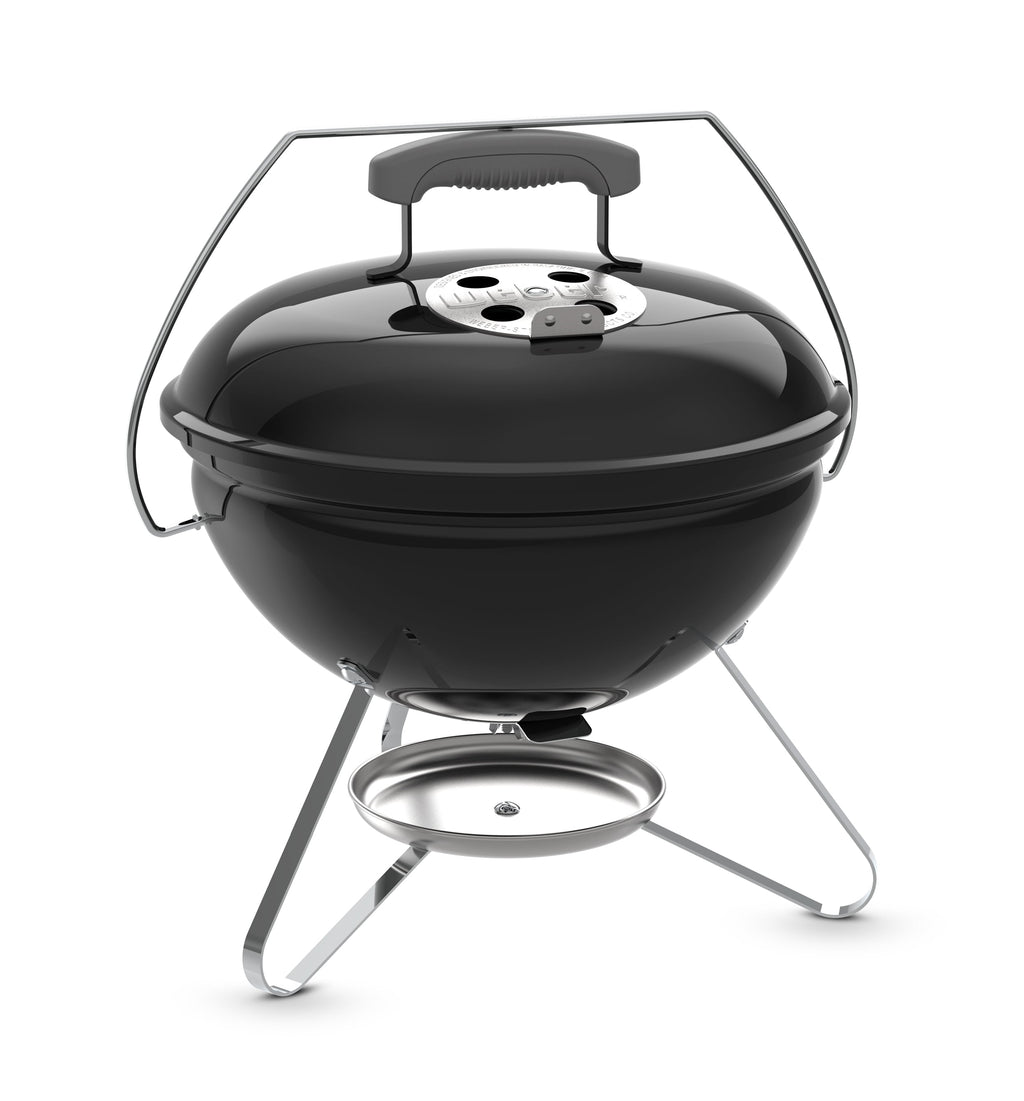 Weber Smokey Joe Charcoal Grill, 14 Inch Portable Charcoal Grill with Handle, Black