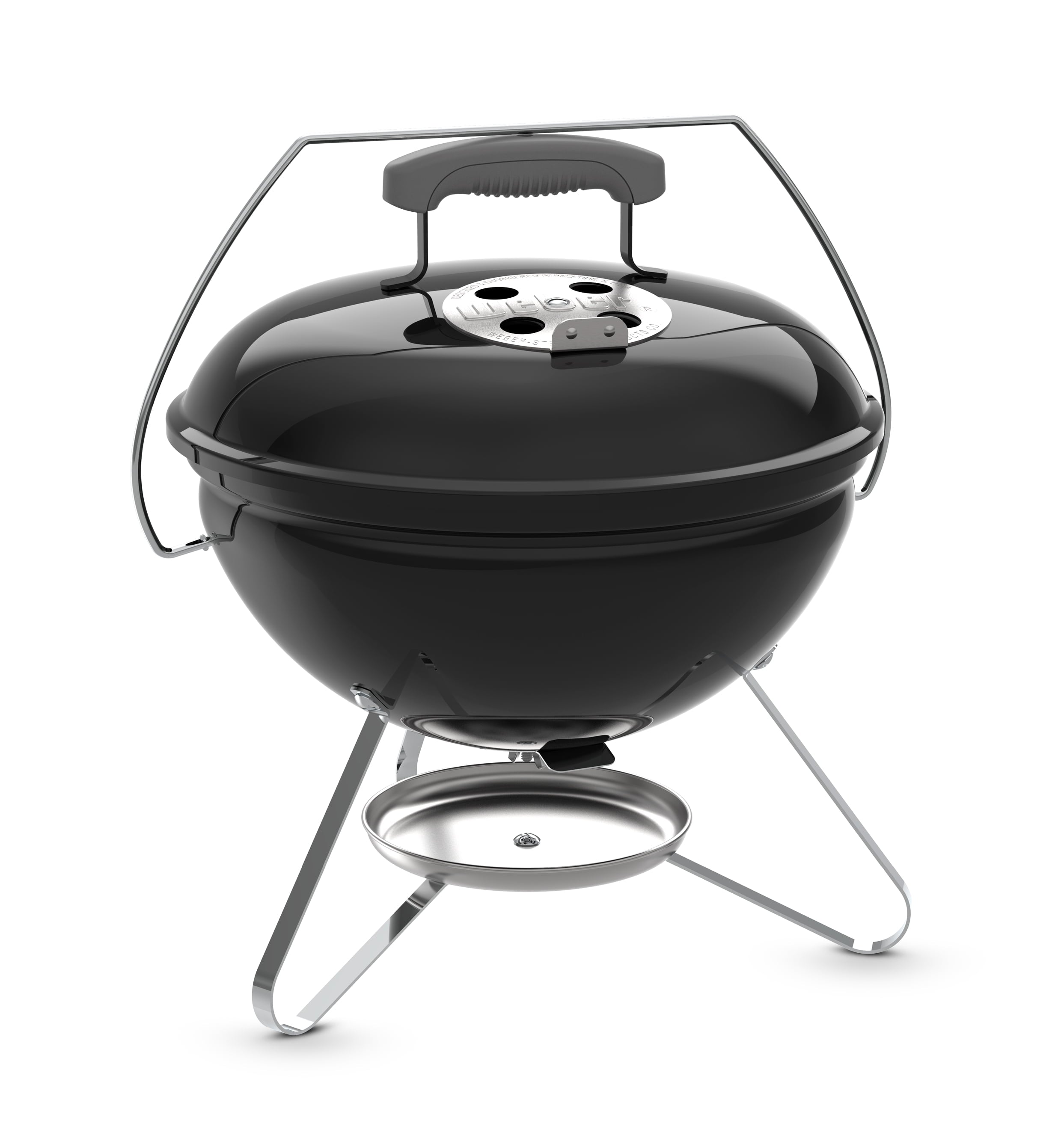 Weber Smokey Joe Charcoal Grill, 14 Inch Portable Charcoal Grill with Handle, Black