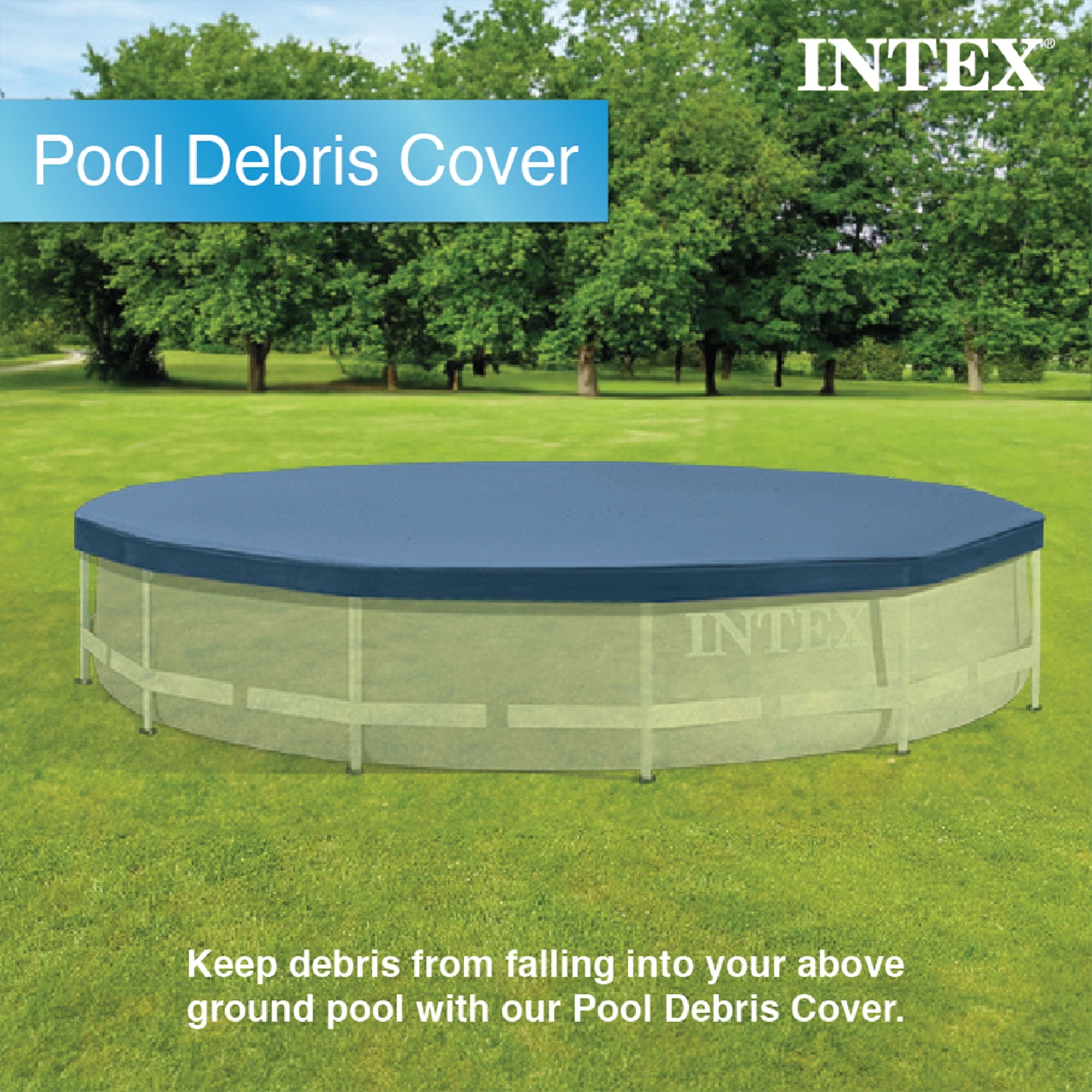 INTEX Metal Frame 12’ x 30” Above Ground Swimming Pool with Filter Pump
